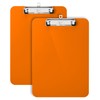 Mr. Pen- Plastic Clipboard, 12.5" x 9", 2 Pack, Orange