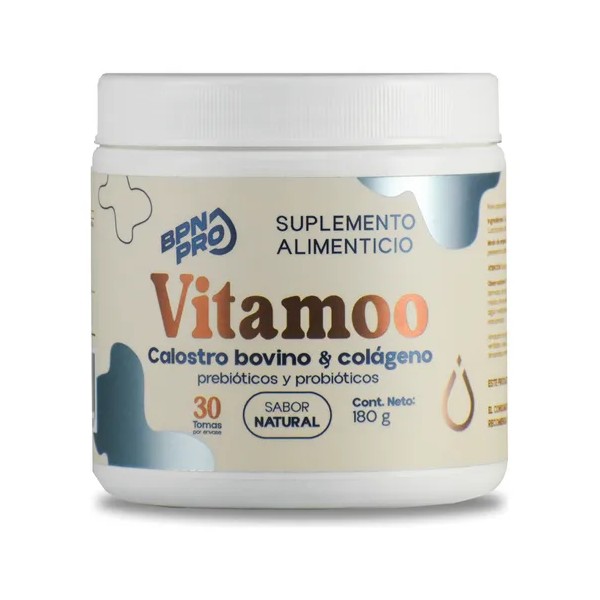 Calostro Vitamoo BPN PRO Natural con Colágeno, Probióticos y Prebióticos.