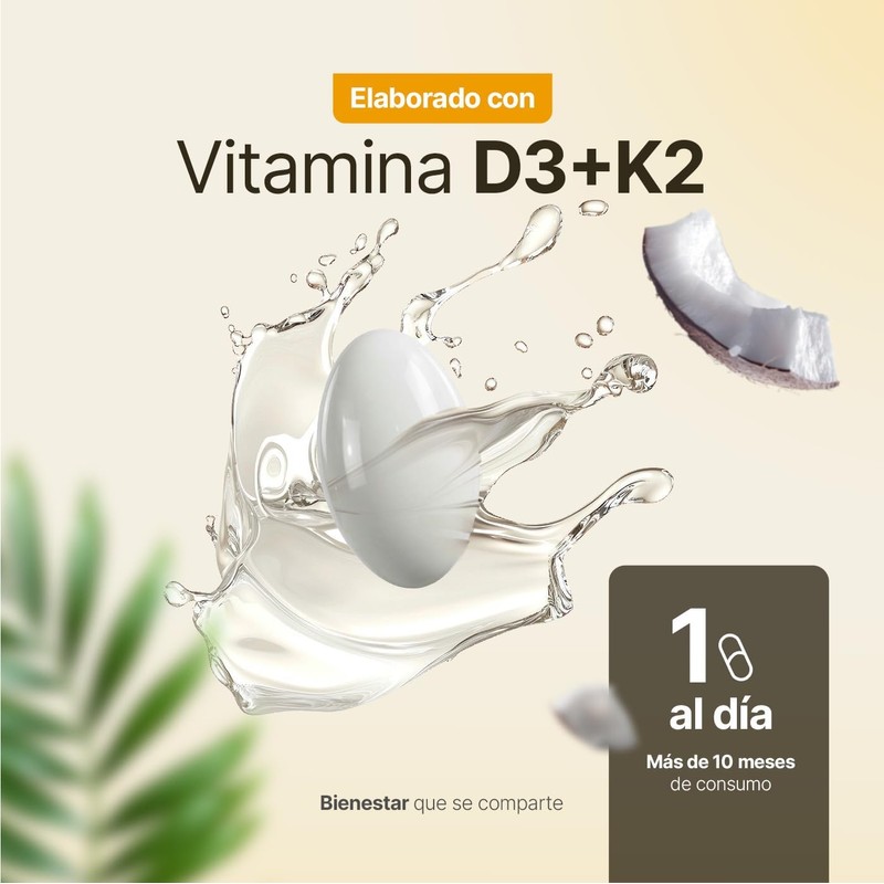 B Life Vitamina D3 400 UI + K2 con 320