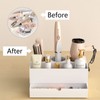 NIUBEE Hair Tool Organizer, White Acrylic Hair Dryer and Styling