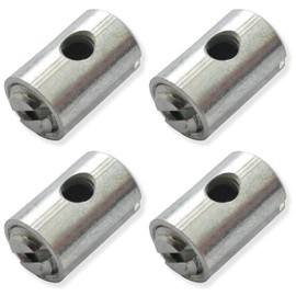 Easyboost Gas Cable Clamp Diameter 5 x 7.5 mm Throttle Carburettor Handle Quick Pull for Scooter 50cc Mob Motorcycle Lawn Mower Garden (4 Cable Ties)