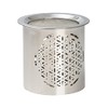 Steel Incense Burner with Flower of Life Motif - Handmade,