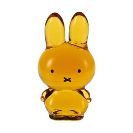 Dick Bruna Miffy 209581 Durable Transparent Glass Chopsticks Rest Approx. Diameter 8.7 x 2.0 x 0.8 inches (22 x 5 x 2 cm), Tableware, Goods, Miffy, Interior Accessories, Gift, Birthday Gift, Amber