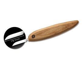 FLEXCUT Pro Series Wood Carving Tools - USA-Made 1-5/8 Inch Carving Knife, Full Flat Grind Blade, Ergonomic Knife Handle (FP02)