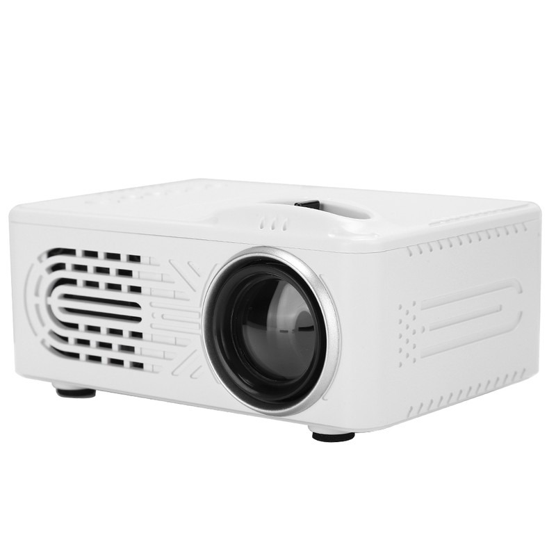814 Mini Poratble Projector White Housedhold Projector 1080P Support for