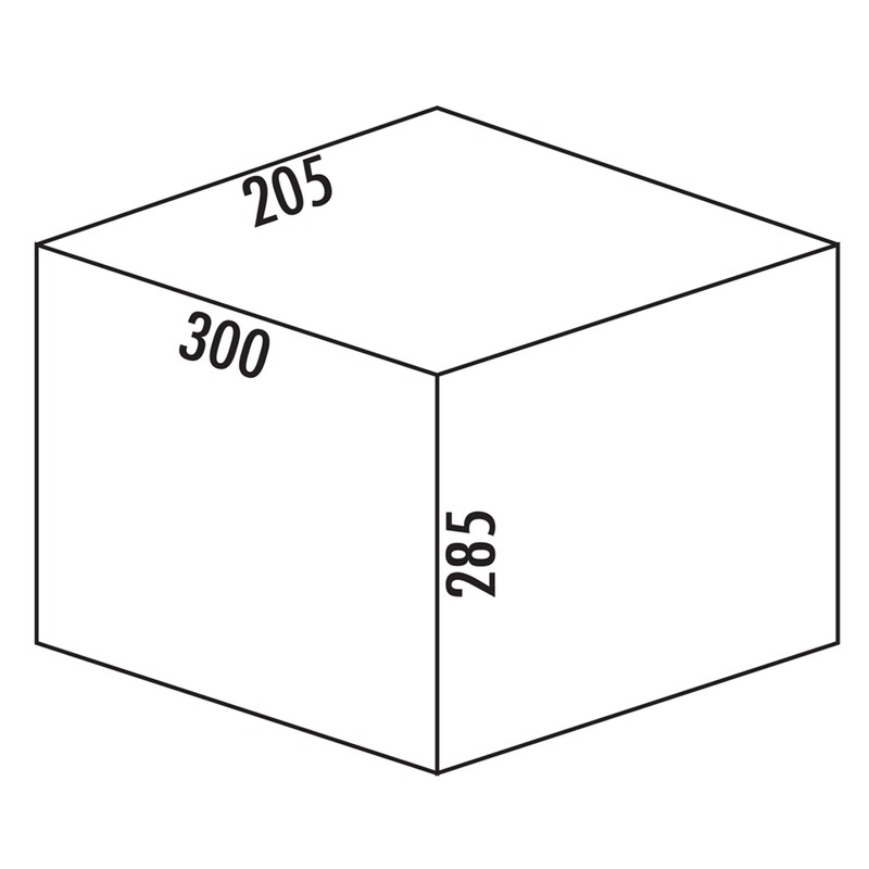 Naber Replacement Bucket, Aluminium Grey (15 Litres)