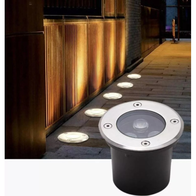 ONE FLOWER Lampara Empotrado Led Piso 3w Luz Calida O