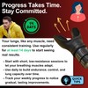 Lung Trainer Pro, Resistance Breathing Exerciser, Adjustable Respiratory Training Device
