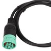 TYPE 2 J1939 9 Pin Female Extension Connector to Open