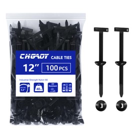CHGAOY 100Pcs Nylon Universal Cable Tie Buckle for Car, Automotive Zipper Clips, Self-Locking Plastic Rivets Grip Zip Ties, Button Ziptie Bumper Retainer Fender Liner Fastener