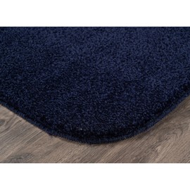 Garland Rug Sedona Bath Rug, Soft Absorbent Plush Bath Rugs, Non-Slip, Quick Drying, Machine Washable, Plush Comfort for Bathroom Floor, Tub and Shower, 2 Piece Bathroom Rug Set Navy Blue