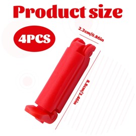 Qianeffort Child Seat Belt Clip Anti Escape,4PCS Seat Belt Adjuster for Kids,Red Seatbelt Clips for Kids,Car Seat Clip Anti Escape,Car Seat Safety Clip for Adult and Kids to Relax Shoulder Neck