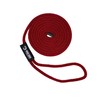 Solid Braid Nylon Dock Line - Burgundy, 5/8" x 20'