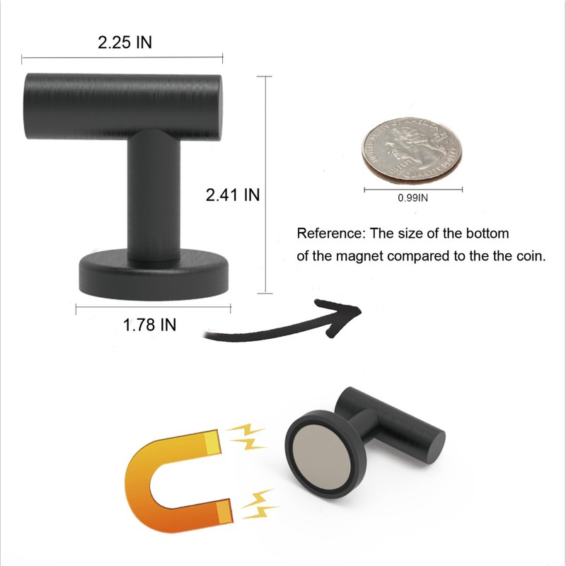 MHDMAG Magnetic Hooks Coat Magnet Hooks for Hanging,Magnetic Hooks Heavy