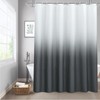 UFRIDAY Ombre Grey Shower Curtain 72 x 72 inch,Water Resistant