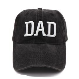 Rivanoer Mom and Dad Hats Fathers Day Dad Gifts Hat for Mom and Dad Embroidered Adjustable Baseball Caps for Couples Parents