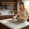 5-piece stainless steel cooling rack -10" x 16" metal wire