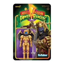 Super7 Mighty Morphin Power Rangers Goldar - 3.75" Power Rangers Action Figure with Accessory Classic TV Show Collectibles and Retro Toys