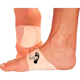 FOOTS LOVE Plantar Fasciitis Gel Cushioned Arch & Heel Support Sleeves. Orthotics to Lift & Relaxes Nerves featuing Cooling Air Pockets. For Men And Women