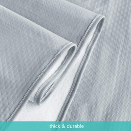 Biloban Splat Mat Under High Chair, 2 Pack for Eating Mess, Waterproof Baby Splat Mat, Anti-Slip High Chair Mat for Mealtime and Playtime, Reusable & Portable Splash Mat for Under High Chair, 42" × 46", Gray