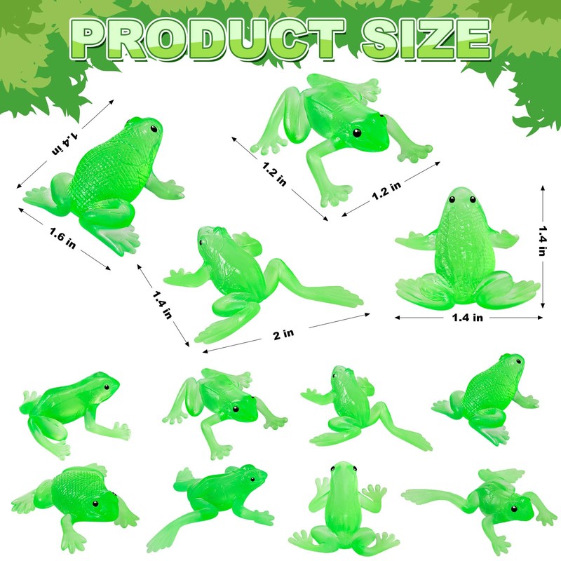 HFWTWPY 30PCS Toy Frogs for Kids, Realistic Mini Rubber Frog