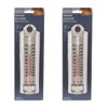 Taylor Indoor-Outdoor Aluminum Wall Thermometer (2 Pack)