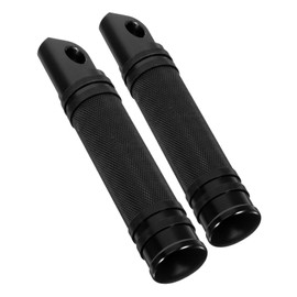 CHILDWEET Aluminum Motorcycle Pedals 2pcs for Metal Foot Pegs Knurled Design Anti-slip for Motorbike