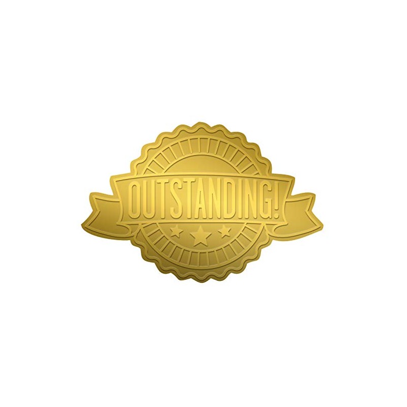 Great Papers! Outstanding Ribbon Embossed and Gold Foil Certificate Seal,
