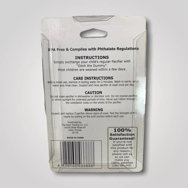 Ditch The Dummy Weaning Pacifier BPA Free (1-2 Years) Ditch