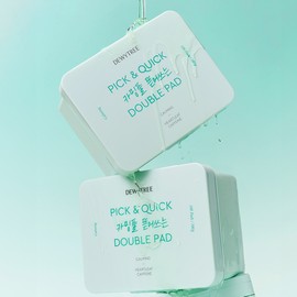 Deweytree [Dewytree] Pick & Quick Calming Glue-Removing Double Pad, 100 sheets / [듀이트리] 픽 앤 퀵 카밍풀 뜯어쓰는 더블 패드 100매