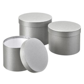 OASIS Symphony Lined Florist Hat Boxes - Set of 3 - Matte Grey