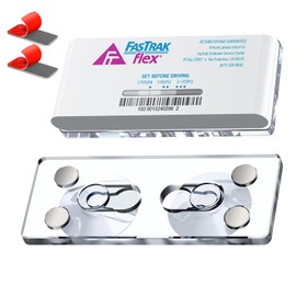 Magnetic FasTrak Flex Holder for Windshield – Custom Fit for FasTrak & FasTrak Flex Transponders, UV & Heat Resistant, Easy Tool-Free Installation & Clean No-Residue Removal.