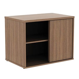 Alera ALELS593020WA Open Office Low Storage 29-1/2 in. x 19-1/8 in. x 22-7/8 in. Credenza Cabinet - Walnut