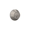 Lock Scout Deadbolt with Round Trim, Keyed 2 Side, Satin