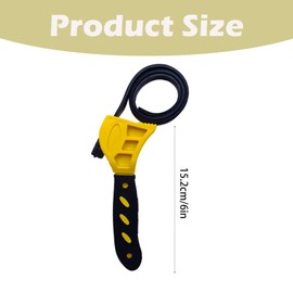FYKZQWDS 1 PCS Strap Wrench, 600mm Strap Pipe Wrench Adjustable, Strap Wrench for Jar Opener, Pipes, Plumbing, Oil Filter, Shower Head, Water Filter, Mechanics Plumbers DIY