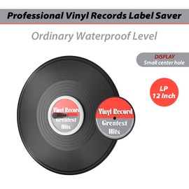 WEWU ROUNDS EP 7 LP 12 Vinyl Record Label Saver Cleaning Protector - Waterproof Cleaner Clamp Care (12" White)