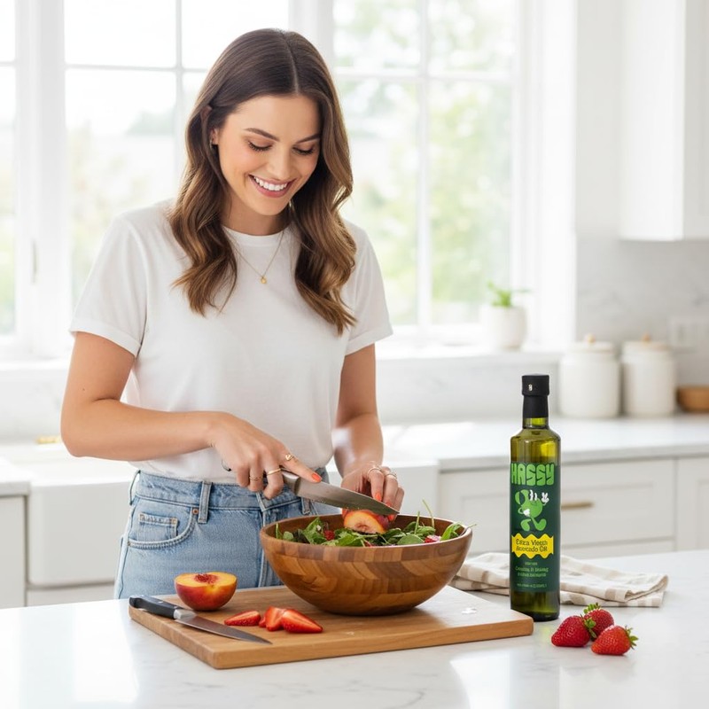 HASSY Extra Virgin Avocado Oil – Premium Flavor for Dressings,