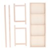 Doll House Shelf Display Racks 1:12 Miniature Wooden Stand Shelf