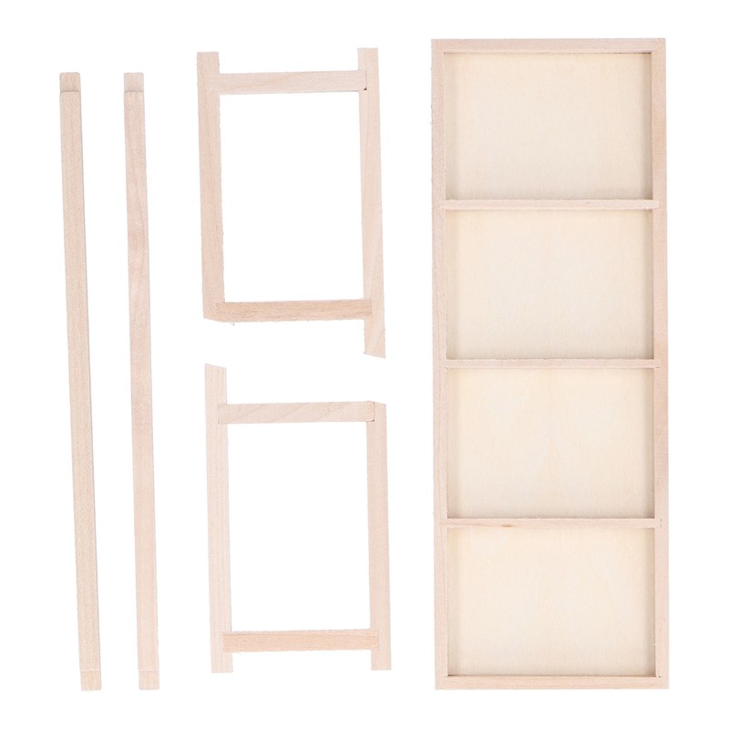 Doll House Shelf Display Racks 1:12 Miniature Wooden Stand Shelf