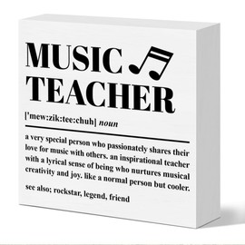Music Teacher Appreciation Gifts, Music Piano Teacher Birthday Christmas Valentine Gifts Teacher's Day Thank You Gift, Music Room Studio Wooden Sign, a Very Special Person Who Share Love for Music