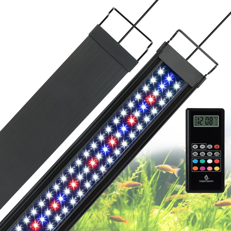 WaterRebirth Wireless Remote Full Spectrum Aquarium LED Light Strip -
