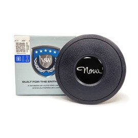 VSW S9 Horn Button Compatible with 9 Bolt Steering Wheel, Nova, 1962-64 Emblem, STE1032