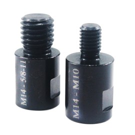 JUNLIXN 2Pcs M14 Female to 5/8''-11 Male / M10 Male Angle Grinder Converter. Angle Grinder Shaft Adapter Interface Connector Thread Adapter Drill Bit Connecting Tool