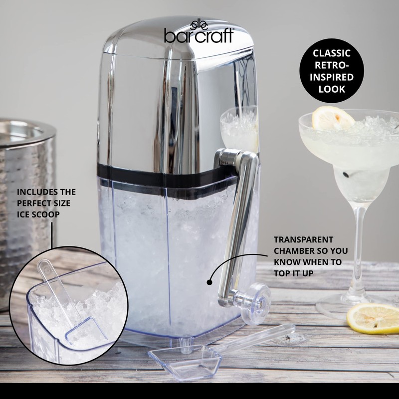 Kitchen Craft Bar Craft Rotary Action Acrylic Ice Crusher