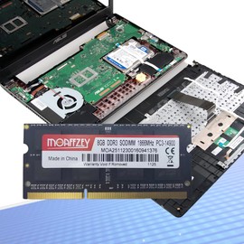 Moaffzey 1600MHZ DDR3 Ram 8gb(1 * 8GB) 1.35V CL11 DDR3L SODIMM,(PC3-12800) Computer Memory Notebook RAM Memory Modules