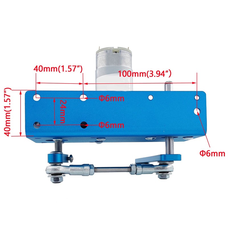 JQDML DC 24V Reciprocating Swing Motor, 20-120 Degrees Adjustable,Max Speed