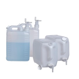 2.5 Gallon Plastic Dispenser Carboy & Spigot - 4 Pack