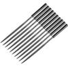 uxcell 10Pcs Second Cut Steel Triangular Needle File with Plastic
