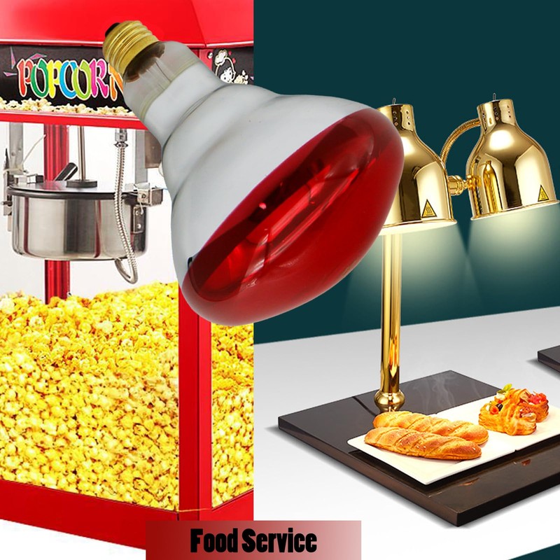 Infrared Lamps 250 Watts Heat Lamp Bulbs, R40 Brooder for