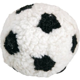 Dog Life Berber Soft Fleece Squeaky Football Dog Toy, 12 cm(Random color delivered)